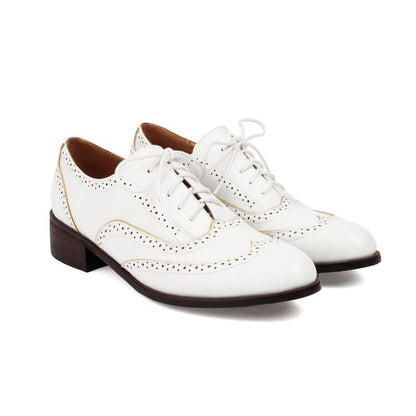 Brogue Oxford Shoes Lace-Up
