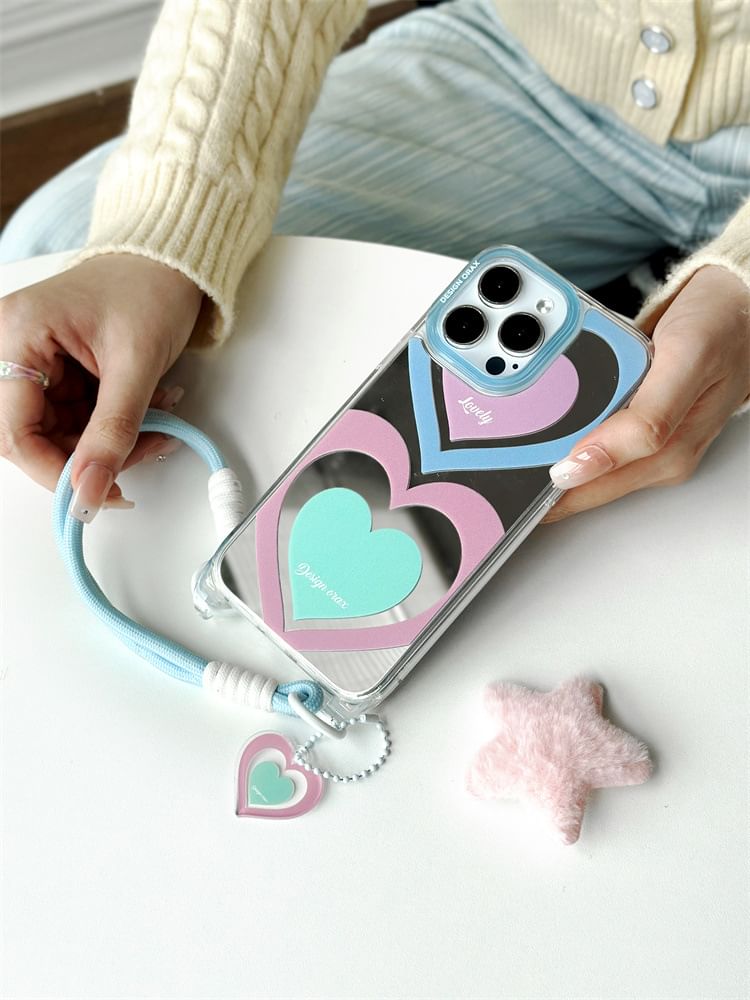 Heart Mirrored Phone Case
