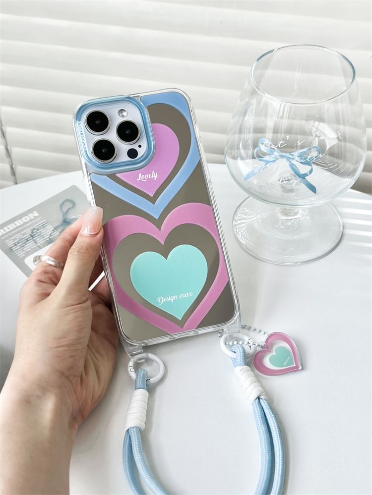 Heart Mirrored Phone Case