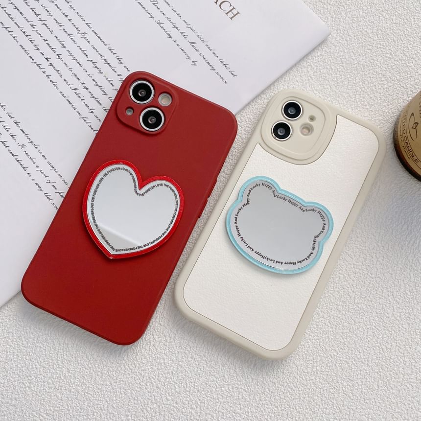 Cartoon Acrylic Mirror Adhesive Phone Case Sticker
