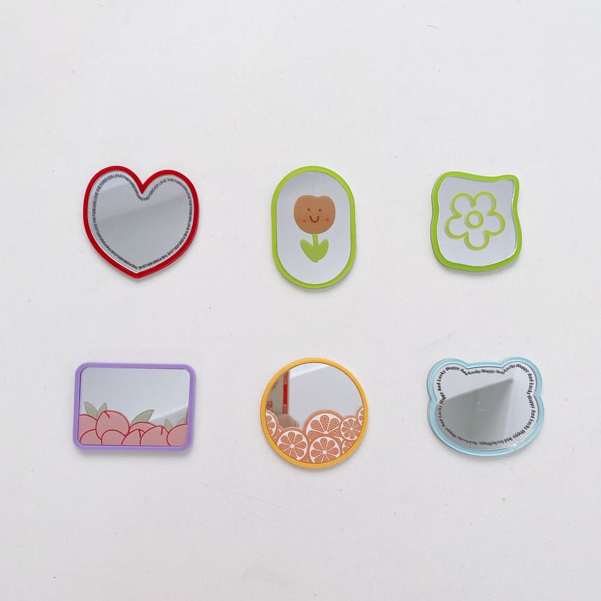 Cartoon Acrylic Mirror Adhesive Phone Case Sticker