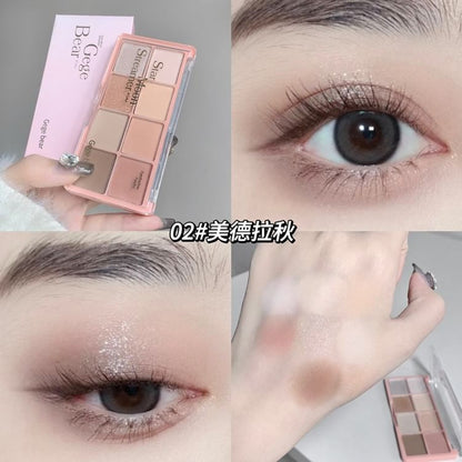 Shimmer 8 Colors Eyeshadow Palette - Pink Blossom