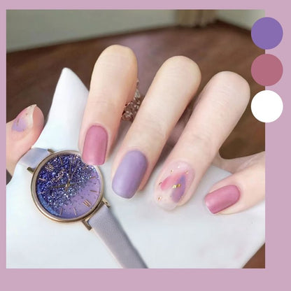 Ongles à coller avec effet ondulé mat (divers modèles)