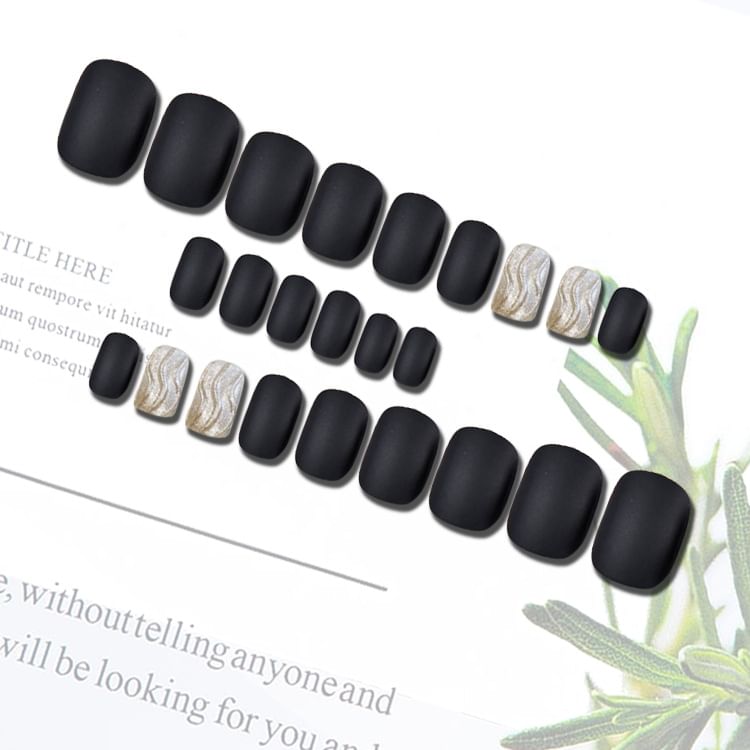 Ongles à coller avec effet ondulé mat (divers modèles)