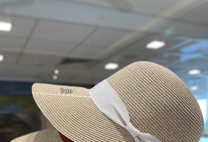 Sun Hat Bow Straw