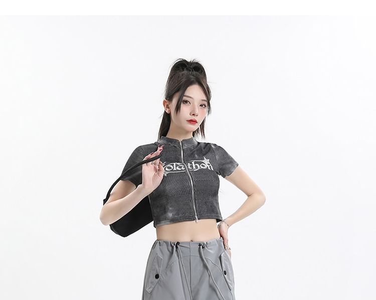 Drawstring Waist Plain Loose Fit Cargo Pants