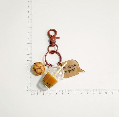 Bubble Milk-Tea Bag Charm / Key Ring