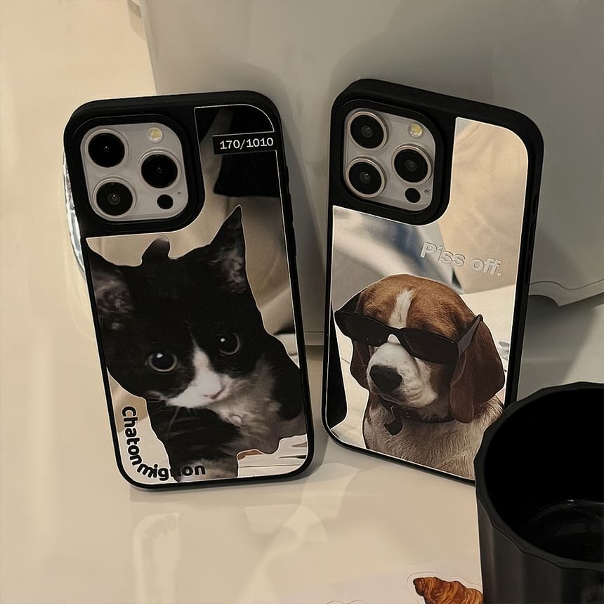 Mirrored Case Animal Phone