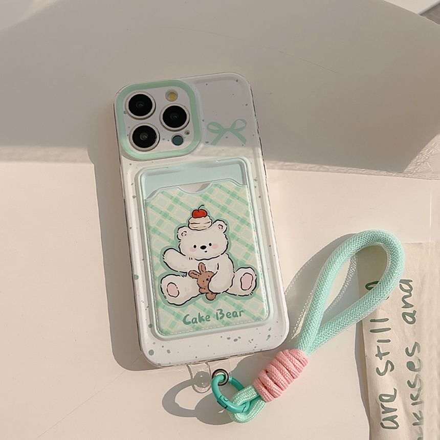 Case Holder Bear Phone Card