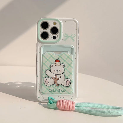 Case Holder Bear Phone Card
