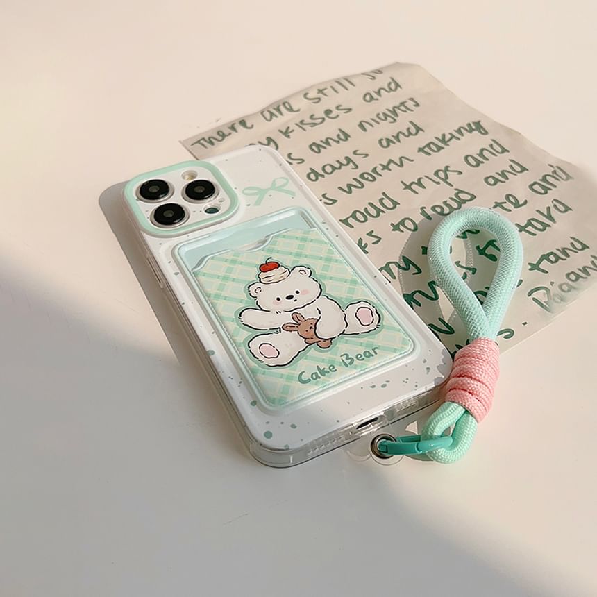 Case Holder Bear Phone Card