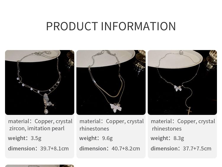 Layered Butterfly Necklace