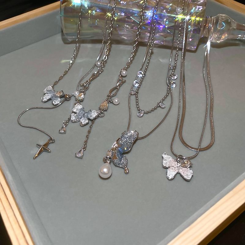 Layered Butterfly Necklace