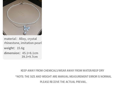 Necklace Butterfly Crystal Designs) / (Various Bracelet Faux Alloy