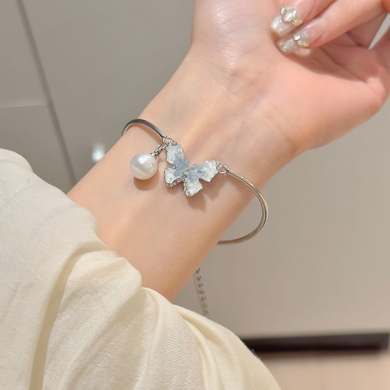 Necklace Butterfly Crystal Designs) / (Various Bracelet Faux Alloy