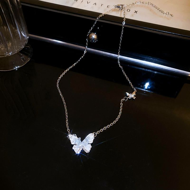 Necklace Butterfly Crystal Designs) / (Various Bracelet Faux Alloy