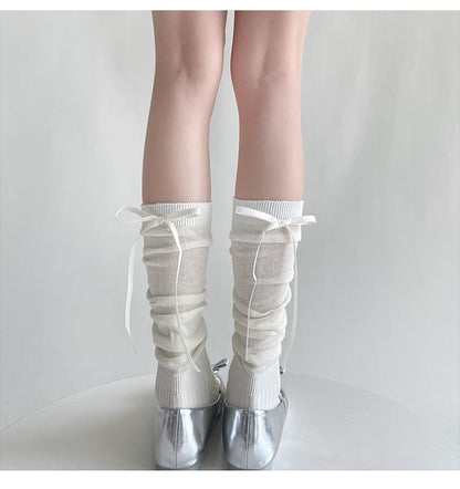 Ribbon Accent Socks / Set