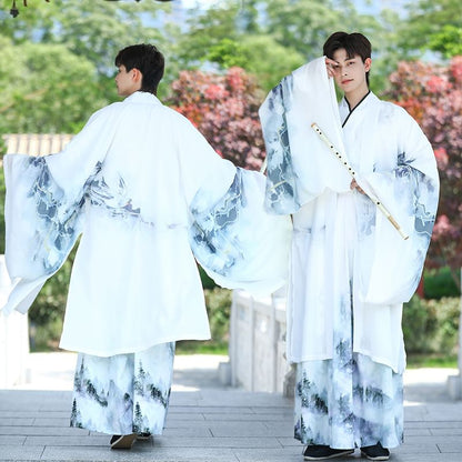 Eagle Print Hanfu Robe / Long