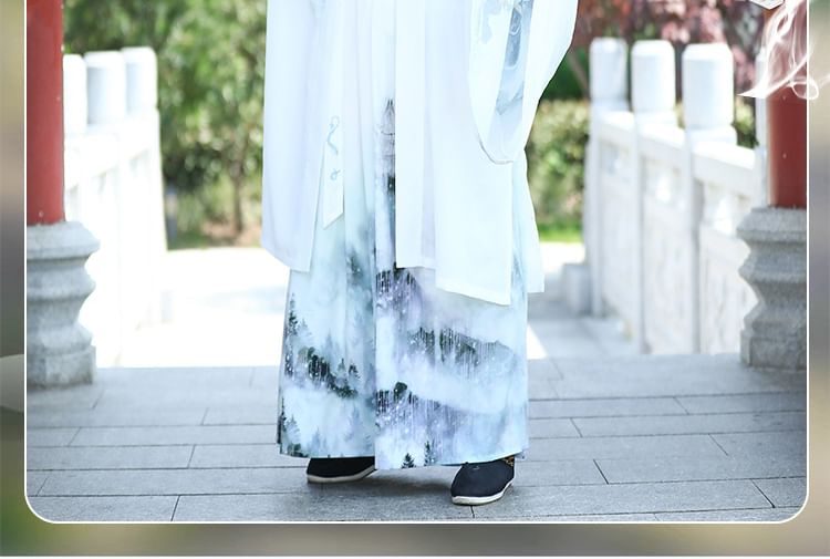 Eagle Print Hanfu Robe / Long