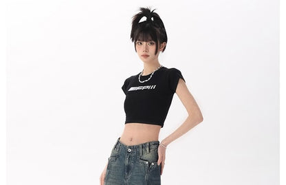 Denim Mid Washed Rise Shorts