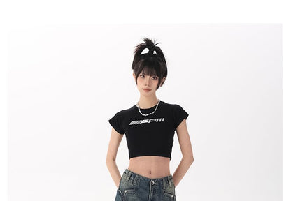 Denim Mid Washed Rise Shorts