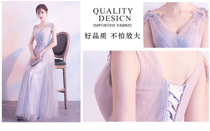 Mesh Cocktail Floral Plain Dress Applique Ruched V-Neck Evening A-Line Sleeveless / Gown Mini