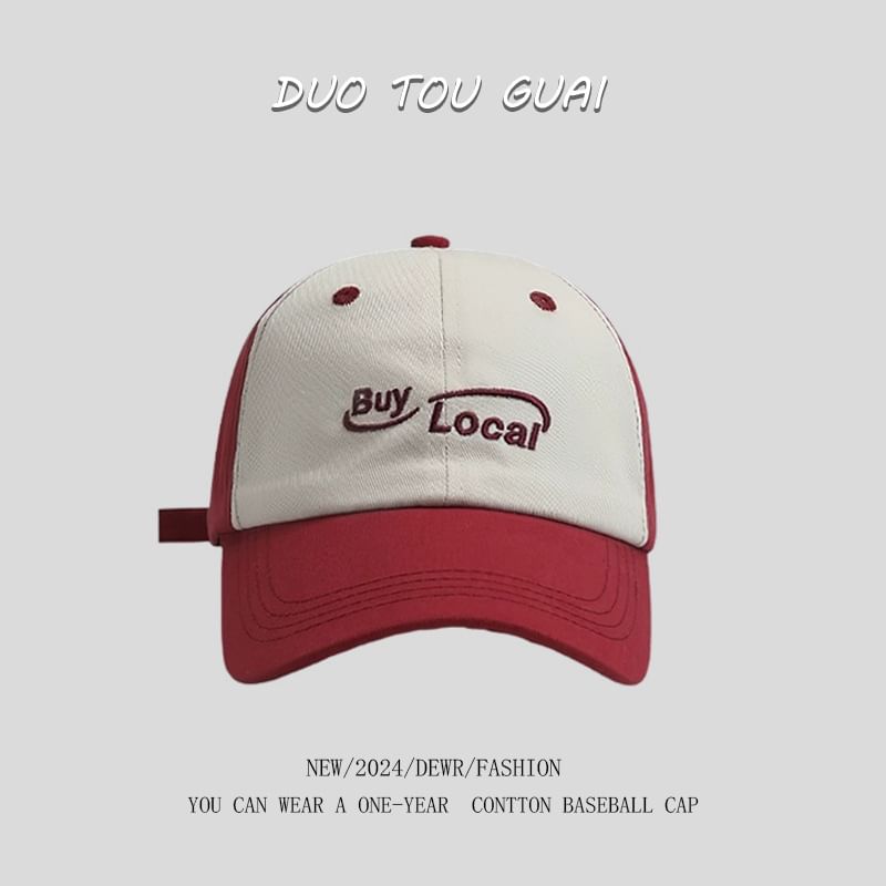 Tone Two Cap Baseball Lettering Embroidered