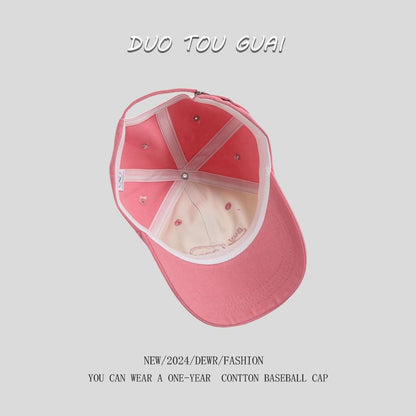 Tone Two Cap Baseball Lettering Embroidered