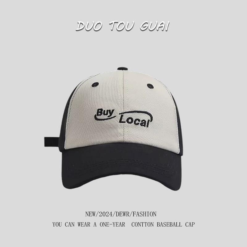 Tone Two Cap Baseball Lettering Embroidered