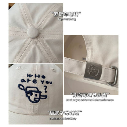 Baseball Cartoon Embroidered Cap