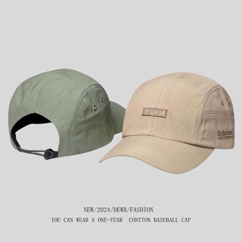 Embroidered Lettering Cap Baseball