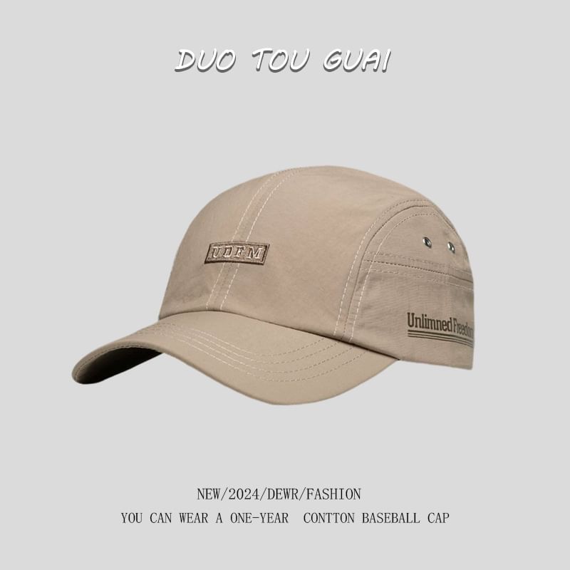 Embroidered Lettering Cap Baseball