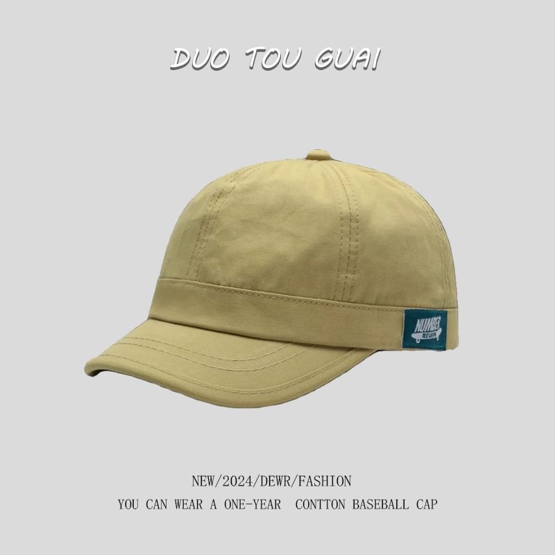 Cap Applique Brim Baseball Short