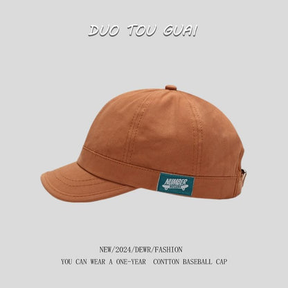 Cap Applique Brim Baseball Short