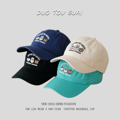 Cap Cartoon Baseball Embroidered