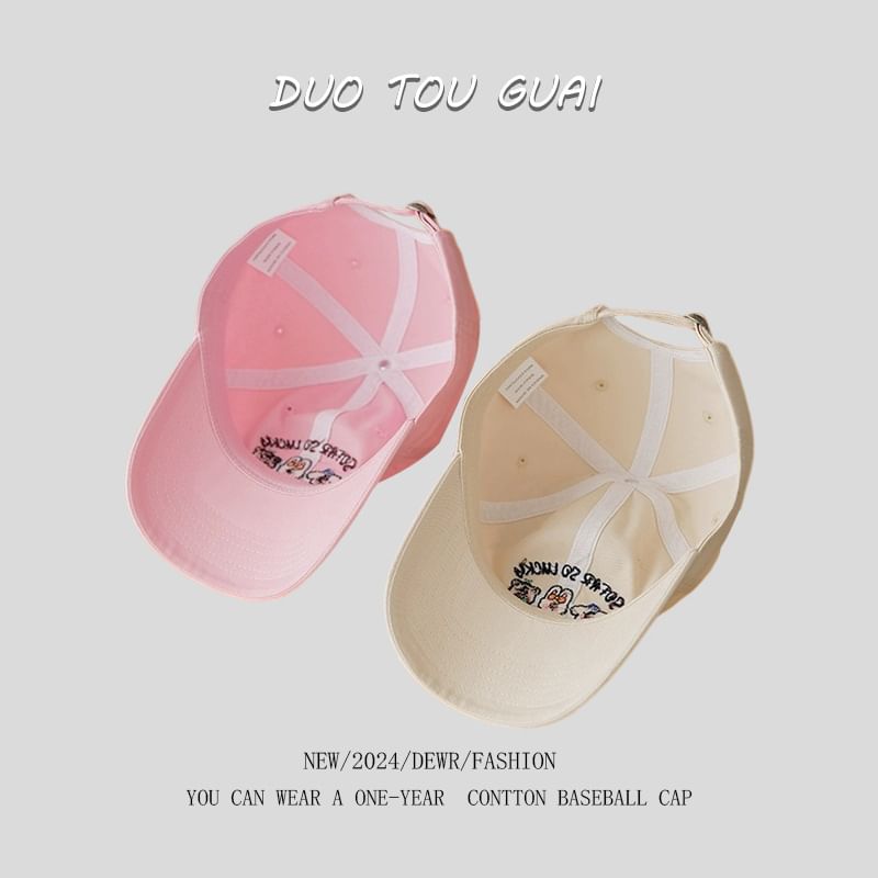 Cap Cartoon Baseball Embroidered