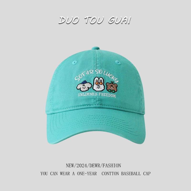 Cap Cartoon Baseball Embroidered
