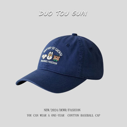 Cap Cartoon Baseball Embroidered