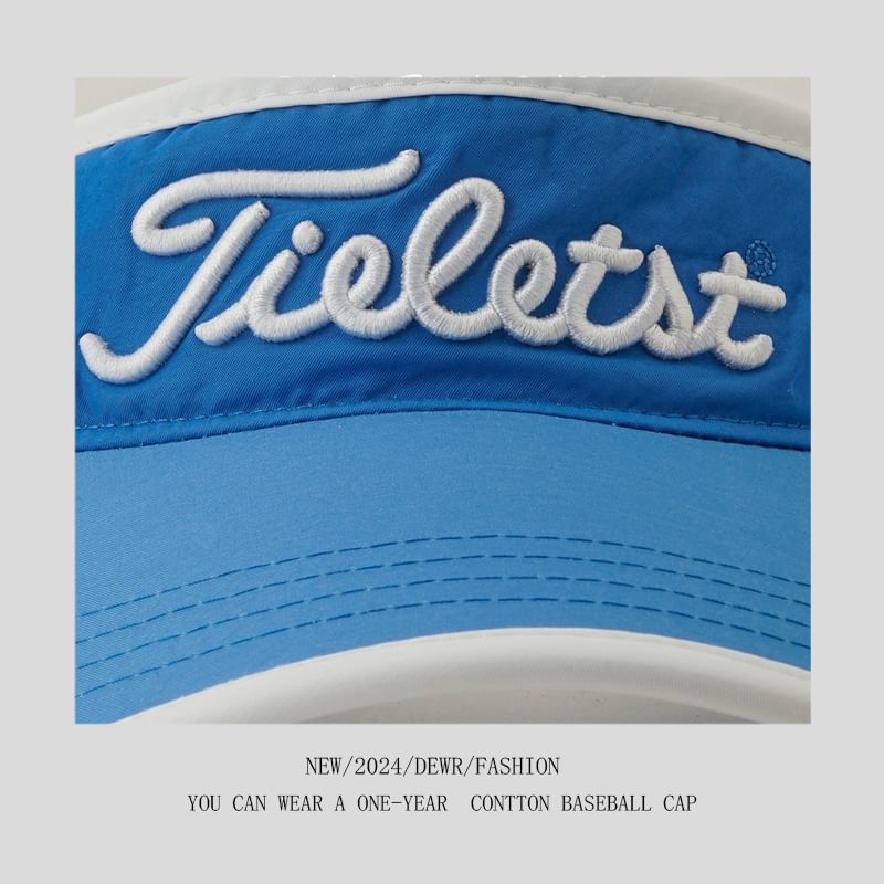 Sun Embroidered Lettering Contrast Visor Trim