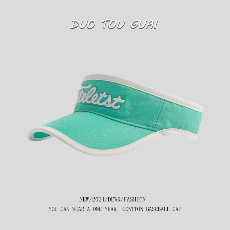 Sun Embroidered Lettering Contrast Visor Trim