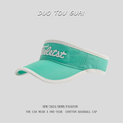 Sun Embroidered Lettering Contrast Visor Trim