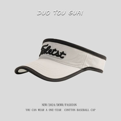 Sun Embroidered Lettering Contrast Visor Trim