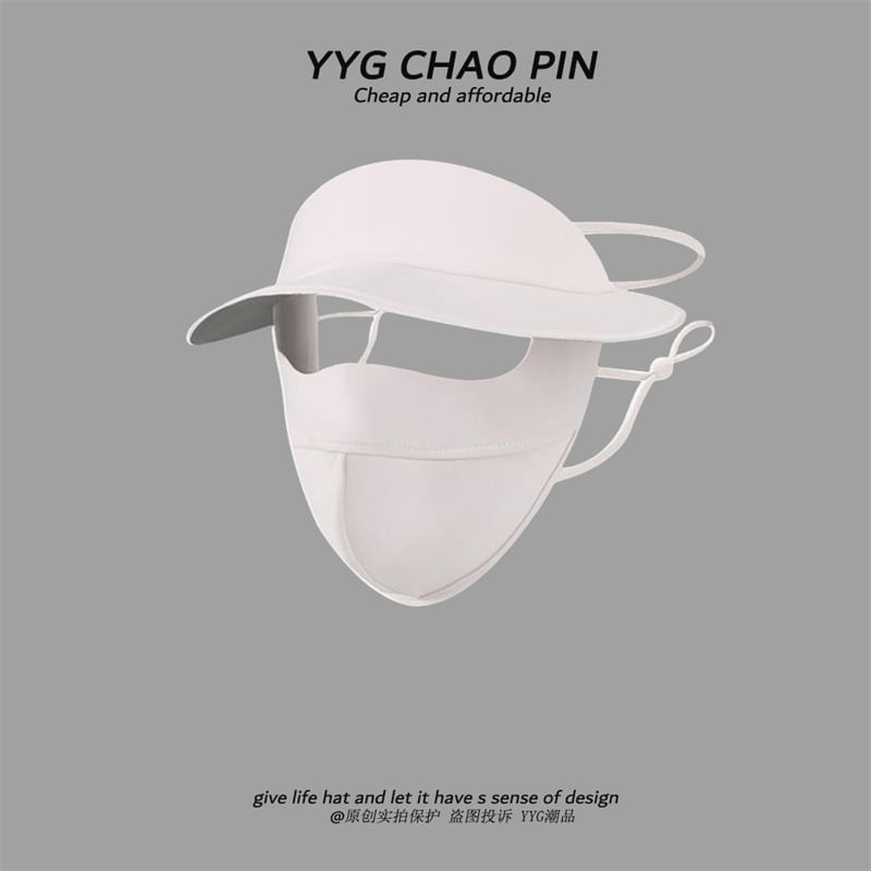 Protection Sun Brim Plain Cover Face with