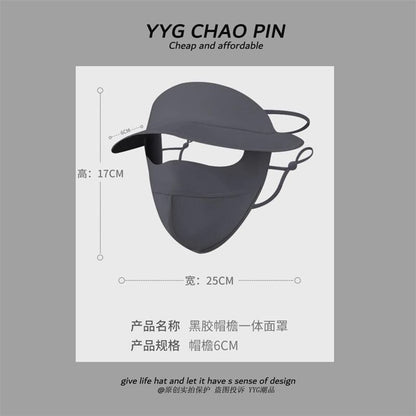 Protection Sun Brim Plain Cover Face with