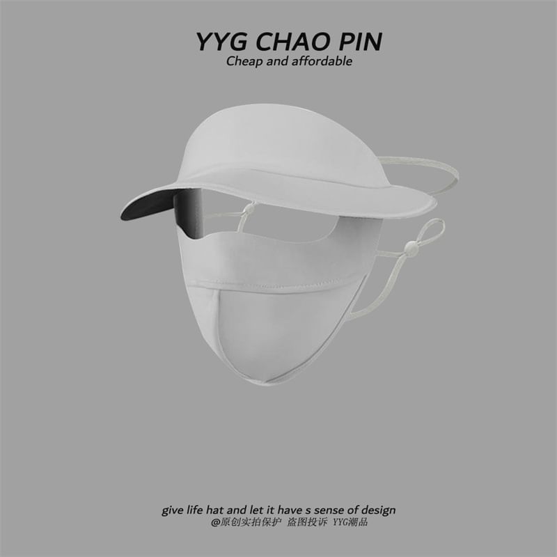 Protection Sun Brim Plain Cover Face with