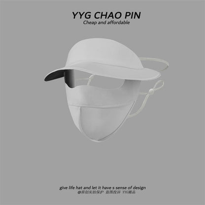 Protection Sun Brim Plain Cover Face with