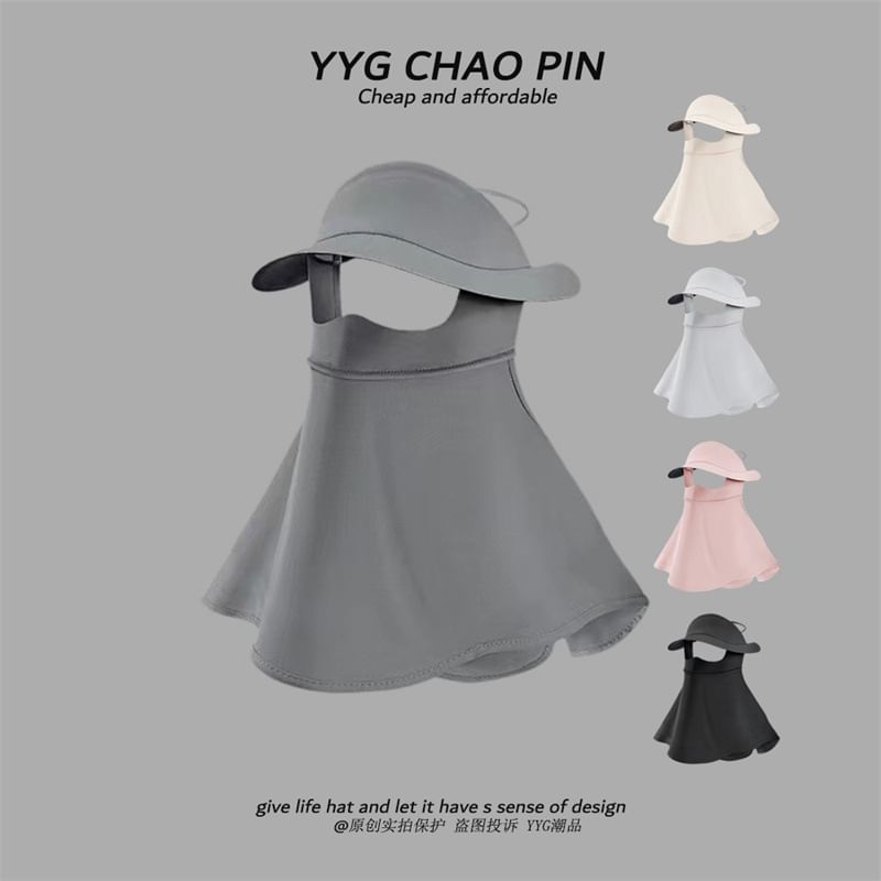 Neck Plain Sun with Cover Protection Flap Face