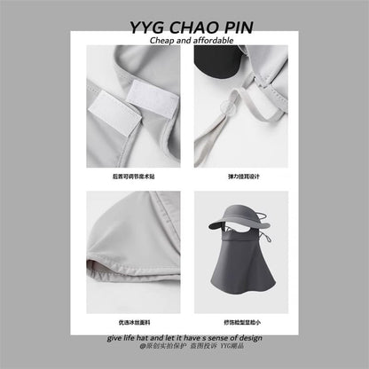 Neck Plain Sun with Cover Protection Flap Face