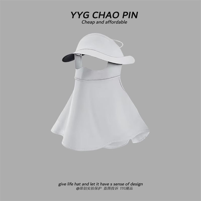 Neck Plain Sun with Cover Protection Flap Face