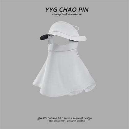 Neck Plain Sun with Cover Protection Flap Face